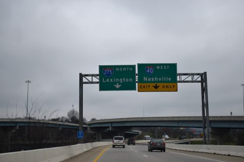 I-275 north at I-40 - Knoxville, TN