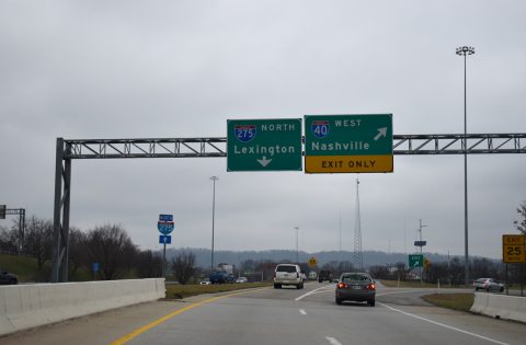 I-275 north at I-40 - Knoxville, TN