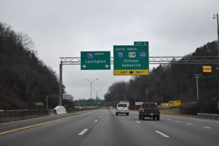 I-275 north at I-75/640-US 25W - Knoxville, TN