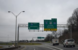I-275 north at I-75/640-US 25W - Knoxville, TN