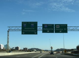 I-275 south at I-40/US 441 - 2009