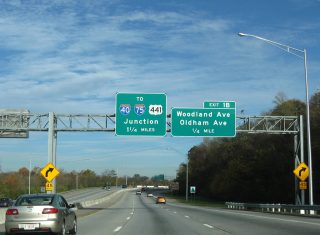 I-275 south at I-40/US 441 - Knoxville, TN