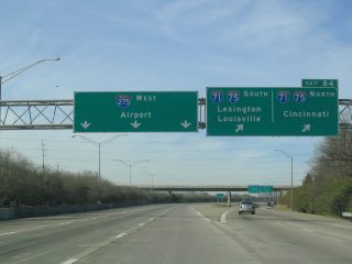 I-275 west at I-71/75 - Erlanger, KY