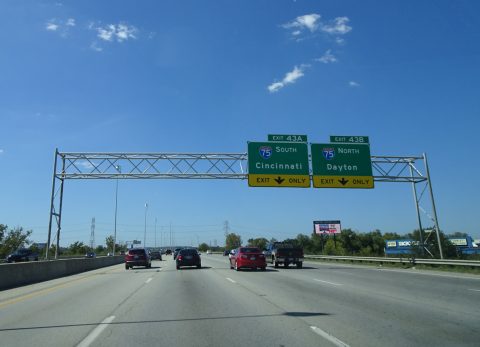 I-275 west at I-75 - Sharonville, OH