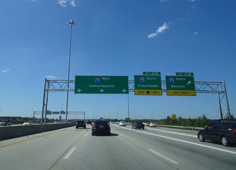 I-275 west at I-75 - Sharonville, OH
