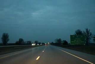 Two miles from the Big X Interchange with I-80/280 on I-74 west