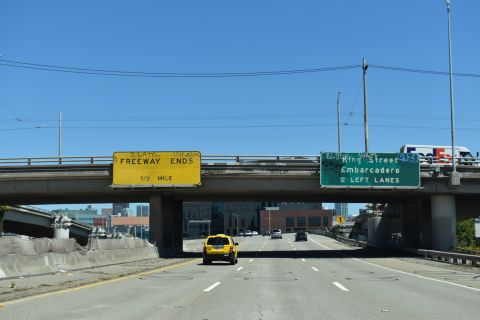 I-280 north at 18th Street in San Francisco, CA