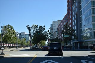 The north end of I-280 at 5th/King Streets in San Francisco, CA
