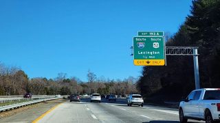 I-40 east a half mile ahead of I-285 south and U.S. 52 in Winston-Salem, NC