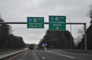 I-290/395 at I-90 (Mass Pike)/Route 12 - Auburn, MA