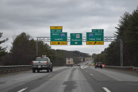 I-290 east at I-495/Route 85 - Marlborough, MA