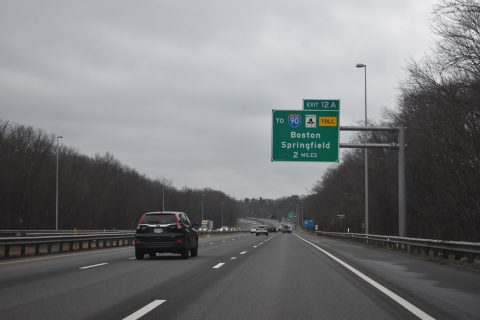 I-290 west at I-90/395 - Auburn, MA