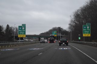I-290 west at I-90/395 - Auburn, MA