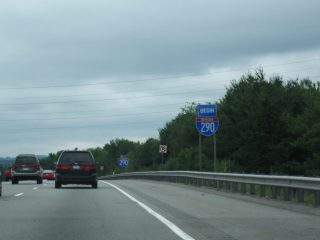 I-290 west at I-495 - Marlborough, MA