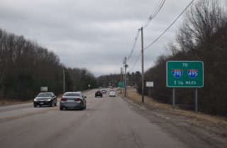 Route 85 Conn west at I-290/495 - Marlborough, MA