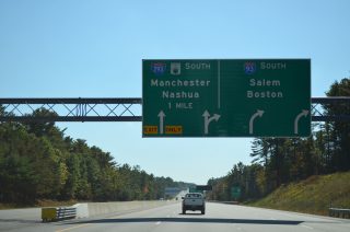 I-93 south at I-293/Everett Tpk - Hooksett, NH