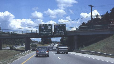 I-293/NH 101 south at I-93 - 2001