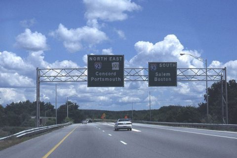 I-293/NH 101 south at I-93 - 2001