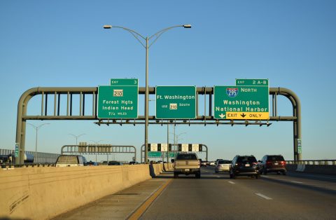 I-95/495 north at I-295 - Oxon Hill, MD