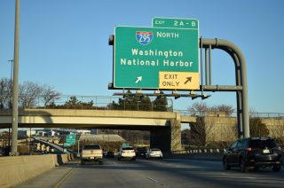 I-95/495 north at I-295 - Oxon Hill, MD