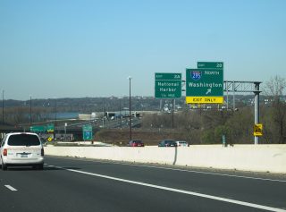 I-95/495 south at I-295 north to Washington, DC.