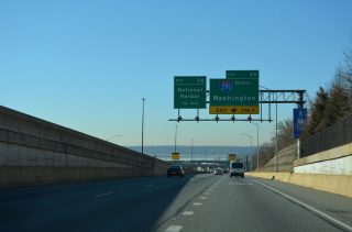 I-95/495 south at I-295 north / National Harbor Blvd south.