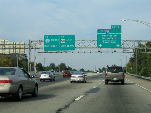 I-295 north at DC 295 - 2004