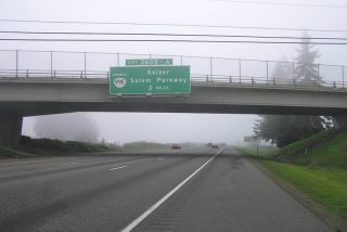 I-5 south at Salem Parkway - Keizer, OR