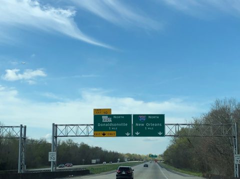 I-310/LA 3127 north split