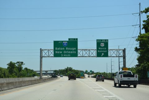 I-310 north at I-10 - St. Charles Parish, LA