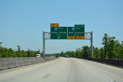 I-310 north at I-10 - St. Charles Parish, LA