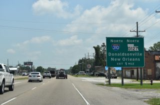 US 90 east at I-310/LA 3127 - Boutte