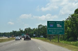 US 90 east at I-310/LA 3127 - Boutte