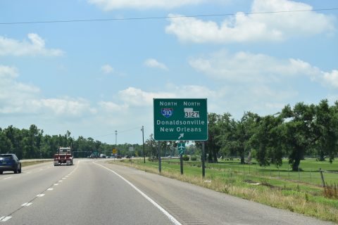 US 90 west at I-310/LA 3127 - Boutte