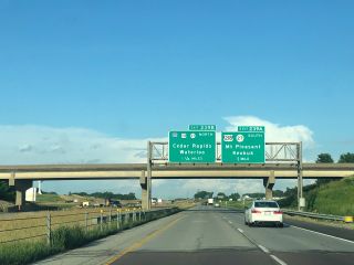I-80 east at Ireland Ave in Tiffin, IA, one mile from I-380/U.S. 218