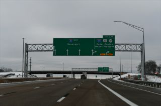 I-80 east at Exit 239 for I-380/U.S. 218 at Tiffin, Iowa
