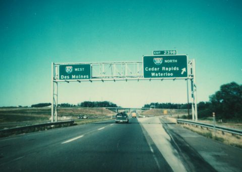 I-80 west at I-380 - 1976