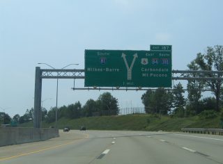 I-81/US 6 south at I-380-84 - Dunmore, PA
