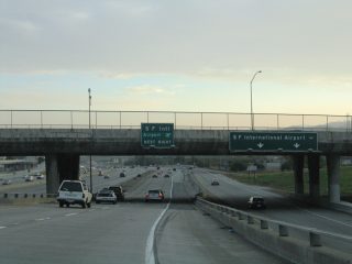 I-380 east at US 101 south