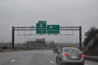 I-380/84 north at I-81/US 6 - Dunmore, PA