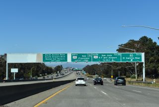 I-380 east at US 101