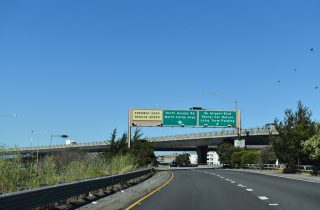 I-380 east at SFO N Access Road