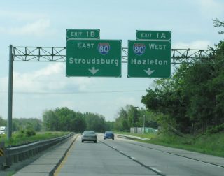 I-380 south at I-80 - Tobyhanna Twp, PA