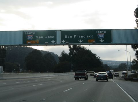 I-380 west at I-280 - 2004