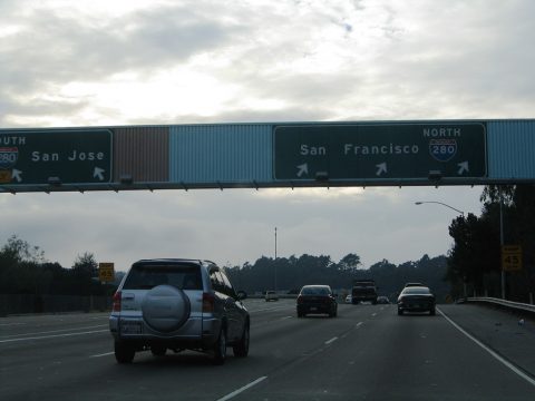 I-380 west at I-280 - 2004