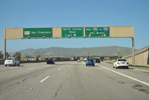 US 101 north at I-380
