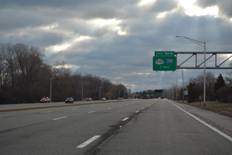 One mile from I-390/NY 390 on I-490 east in Gates.