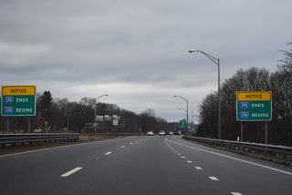 I-395 north at I-90/290 - Auburn, MA
