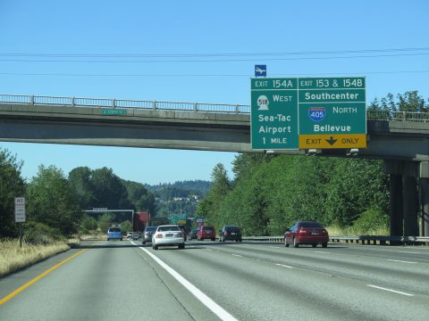 I-5 north at I-405/SR 518 - SeaTac, WA