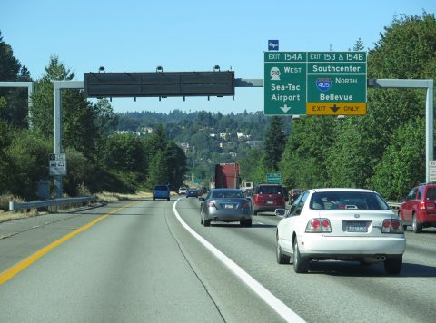 I-5 north at I-405/SR 518 - Tukwila, WA